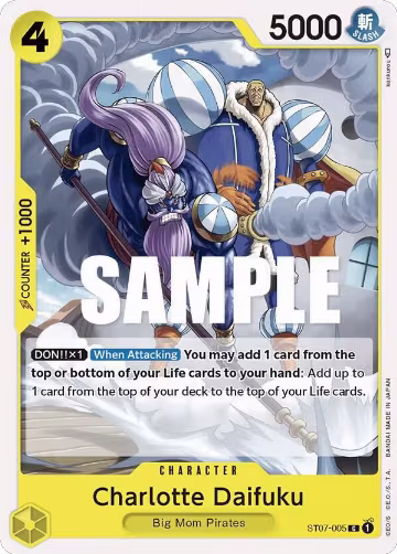 Charlotte Daifuku (ST07-005), ST-07: Starter Deck 7 Big Mom Pirates — One Piece card price
