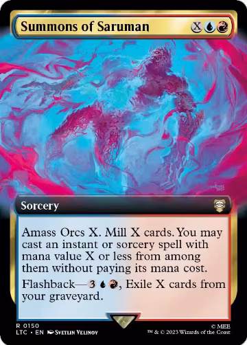 Summons of Saruman (Extended Art) (150), Commander: The Lord of the Rings: Tales of Middle-earth — Magic card price