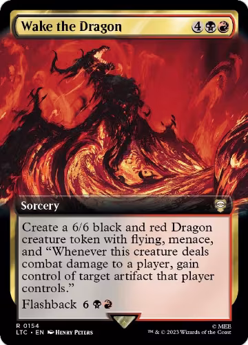 Wake the Dragon (Extended Art) (154), Commander: The Lord of the Rings: Tales of Middle-earth — Magic card price
