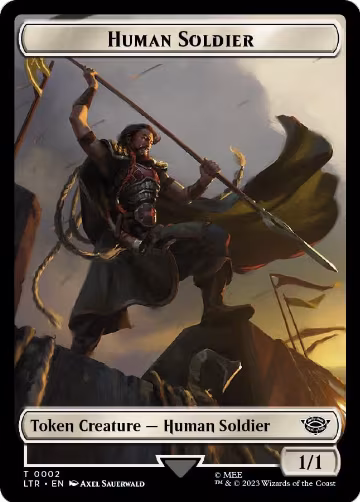 Human Soldier Token (0002) (2), Universes Beyond: The Lord of the Rings: Tales of Middle-earth — Magic card price