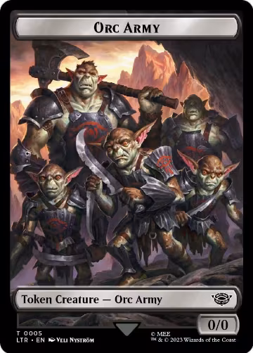 Orc Army Token (0005) (5), Universes Beyond: The Lord of the Rings: Tales of Middle-earth — Magic card price