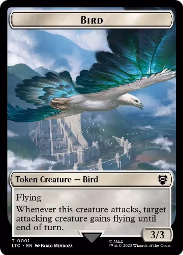 Bird (0001) // Food (0010) Double-Sided Token (1 // 10), Commander: The Lord of the Rings: Tales of Middle-earth — Magic card price