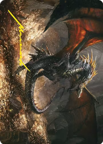 Cavern-Hoard Dragon Art Card (Gold-Stamped Signature) (61) — card price