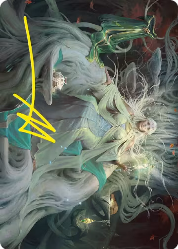 Galadriel, Gift-Giver Art Card (Gold-Stamped Signature) (35), Art Series: Universes Beyond: The Lord of the Rings: Tales of Middle-earth — Magic card price