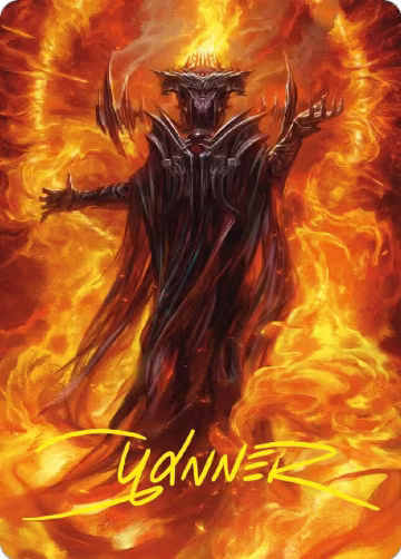 Sauron, the Dark Lord Art Card (Gold-Stamped Signature) (21) — card price