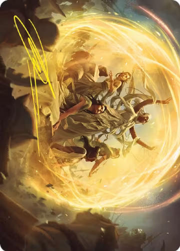 Heroic Intervention Art Card (Gold-Stamped Signature) (73), Art Series: Universes Beyond: The Lord of the Rings: Tales of Middle-earth — Magic card price