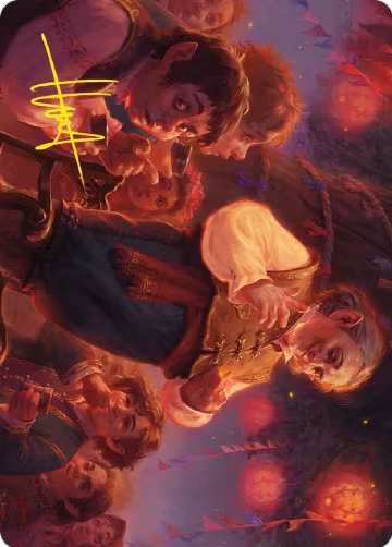 Bilbo, Retired Burglar Art Card (Gold-Stamped Signature) (14), Art Series: Universes Beyond: The Lord of the Rings: Tales of Middle-earth — Magic card price