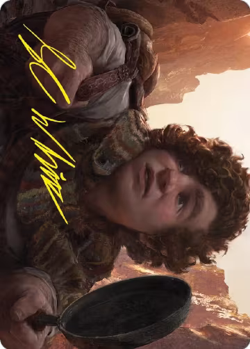 Sam, Loyal Attendant Art Card (Gold-Stamped Signature) (58), Art Series: Universes Beyond: The Lord of the Rings: Tales of Middle-earth — Magic card price