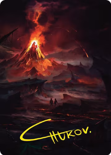 Valley of Gorgoroth Art Card (Gold-Stamped Signature) (80), Art Series: Universes Beyond: The Lord of the Rings: Tales of Middle-earth — Magic card price