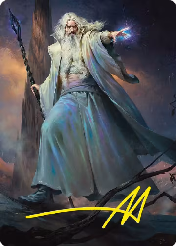 Saruman of Many Colors Art Card (Gold-Stamped Signature) (20), Art Series: Universes Beyond: The Lord of the Rings: Tales of Middle-earth — Magic card price