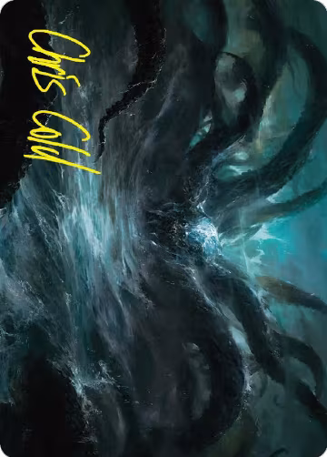 The Watcher in the Water Art Card (Gold-Stamped Signature) (7), Art Series: Universes Beyond: The Lord of the Rings: Tales of Middle-earth — Magic card price