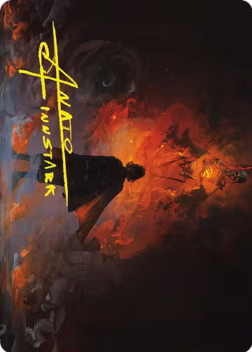 Pippin, Guard of the Citadel Art Card (Gold-Stamped Signature) (51), Art Series: Universes Beyond: The Lord of the Rings: Tales of Middle-earth — Magic card price