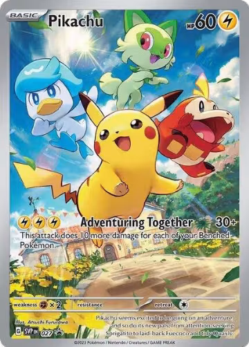 Pikachu - 027 (027), Scarlet & Violet Promo Cards — Pokémon card price
