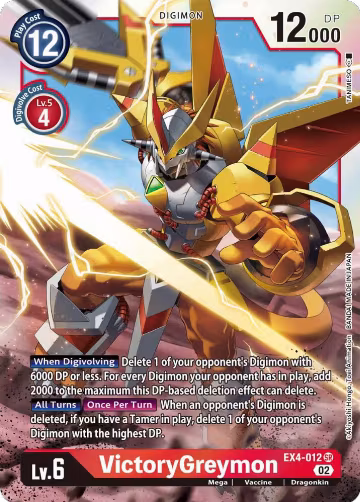 VictoryGreymon (EX4-012 SR), Alternative Being Booster — Digimon card price
