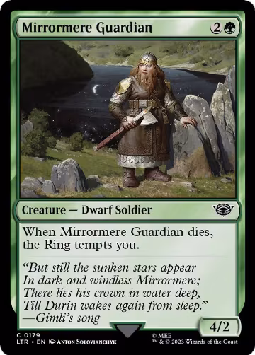 Mirrormere Guardian (179), Universes Beyond: The Lord of the Rings: Tales of Middle-earth — Magic card price