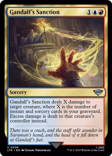 Gandalf's Sanction (208), Universes Beyond: The Lord of the Rings: Tales of Middle-earth — Magic card price