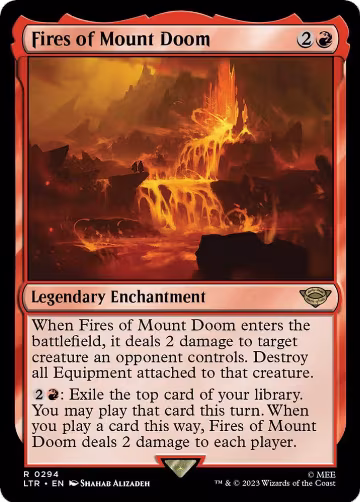 Fires of Mount Doom (294), Universes Beyond: The Lord of the Rings: Tales of Middle-earth — Magic card price