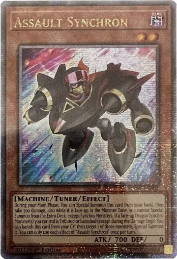 Assault Synchron (Quarter Century Secret Rare) (BLMR-EN003), Battles of Legend: Monstrous Revenge — Yu-Gi-Oh! card price