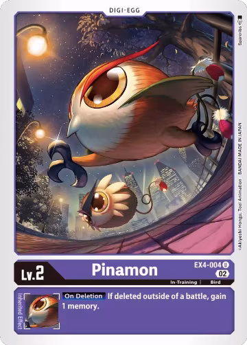 Pinamon (EX4-004 U), Alternative Being Booster — Digimon card price