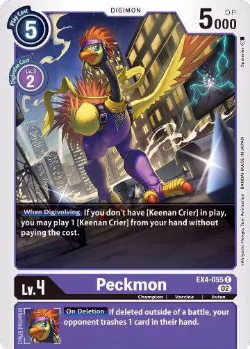 Peckmon (EX4-055 C), Alternative Being Booster — Digimon card price