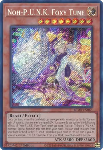 Noh-P.U.N.K. Foxy Tune (BLMR-EN063), Battles of Legend: Monstrous Revenge — Yu-Gi-Oh! card price