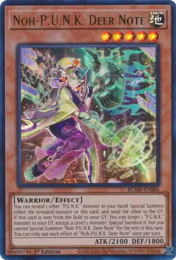 Noh-P.U.N.K. Deer Note (BLMR-EN066), Battles of Legend: Monstrous Revenge — Yu-Gi-Oh! card price
