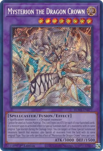 Mysterion the Dragon Crown (BLMR-EN071), Battles of Legend: Monstrous Revenge — Yu-Gi-Oh! card price