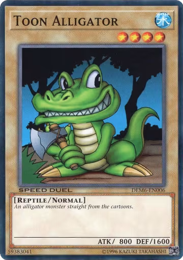 Toon Alligator (DEM6-EN006), Speed Duel Demo Deck 2020 — Yu-Gi-Oh! card price