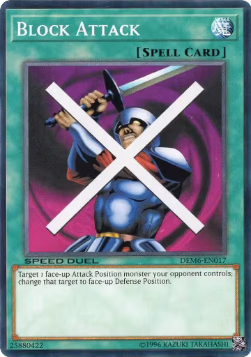 Block Attack (DEM6-EN017), Speed Duel Demo Deck 2020 — Yu-Gi-Oh! card price