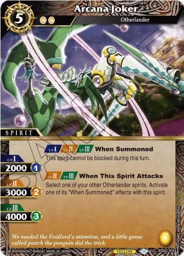 Arcana Joker (BSS02-065), False Gods — Battle Spirits card price