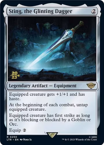 Sting, the Glinting Dagger (250), Prerelease Cards — Magic card price
