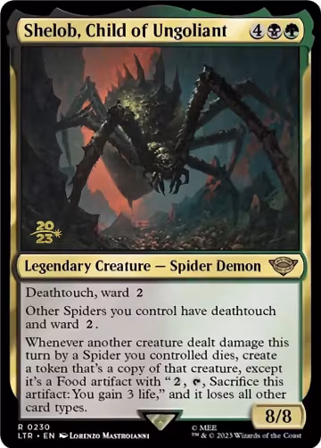 Shelob, Child of Ungoliant (230), Prerelease Cards — Magic card price