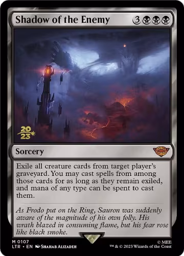 Shadow of the Enemy (107), Prerelease Cards — Magic card price