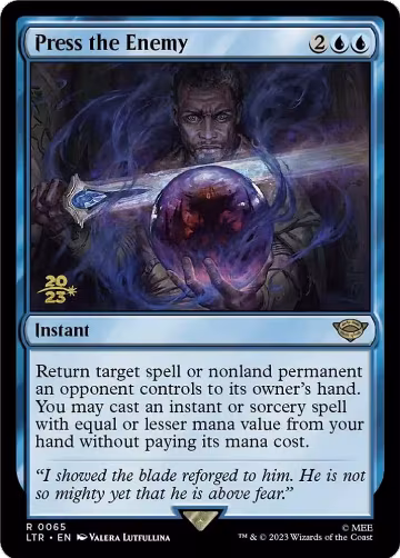 Press the Enemy (65), Prerelease Cards — Magic card price