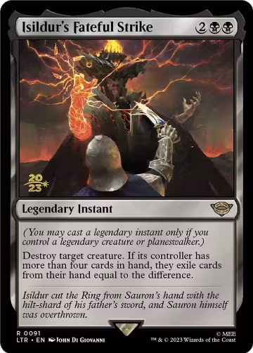 Isildur's Fateful Strike (91), Prerelease Cards — Magic card price