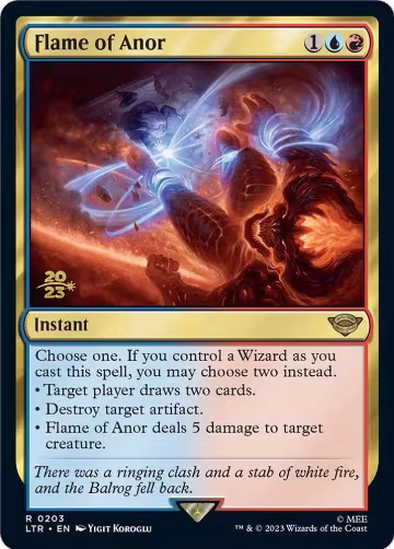 Flame of Anor (203), Prerelease Cards — Magic card price