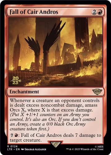 Fall of Cair Andros (124), Prerelease Cards — Magic card price