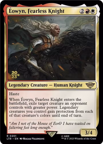 Eowyn, Fearless Knight (201), Prerelease Cards — Magic card price