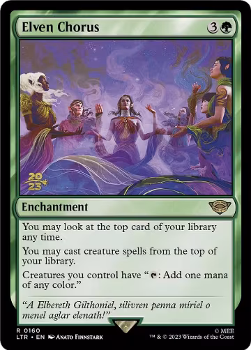 Elven Chorus (160), Prerelease Cards — Magic card price