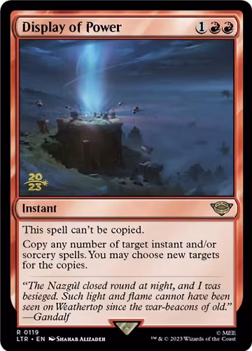 Display of Power (119), Prerelease Cards — Magic card price