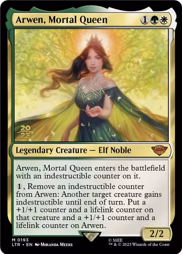 Arwen, Mortal Queen (193), Prerelease Cards — Magic card price
