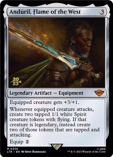 Anduril, Flame of the West (236), Prerelease Cards — Magic card price
