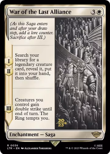 War of the Last Alliance (36), Prerelease Cards — Magic card price