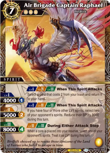 Air Brigade Captain Raphael (BSS02-068), False Gods — Battle Spirits card price