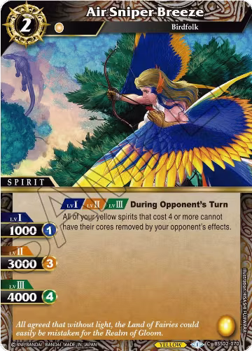 Air Sniper Breeze (BSS02-070), False Gods — Battle Spirits card price