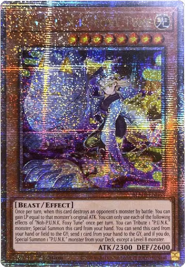 Noh-P.U.N.K. Foxy Tune (Quarter Century Secret Rare) (BLMR-EN063), Battles of Legend: Monstrous Revenge — Yu-Gi-Oh! card price