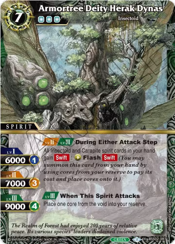 Armortree Deity Herak Dynas (BSS02-087), False Gods — Battle Spirits card price