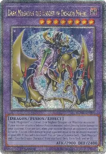 Dark Magician the Knight of Dragon Magic (Quarter Century Secret Rare) (BLMR-EN001), Battles of Legend: Monstrous Revenge — Yu-Gi-Oh! card price