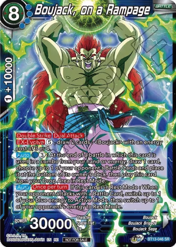 Boujack, On a Rampage (Championship Selection Pack 2023 Vol.2) (Silver Foil) (BT13-046), Tournament Promotion Cards — DB Super card price