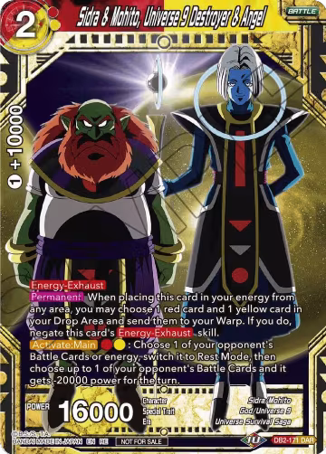 Sidra & Mohito, Universe 9 Destroyer & Angel (Championship Selection Pack 2023 Vol.2) (Silver Foil) (DB2-171), Tournament Promotion Cards — DB Super card price